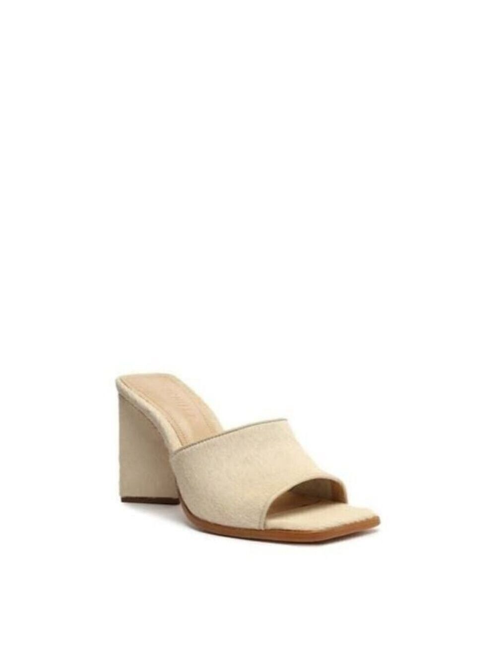 Schutz "Lizah" Welt Wild Mules Sandals Calf Hair Leather